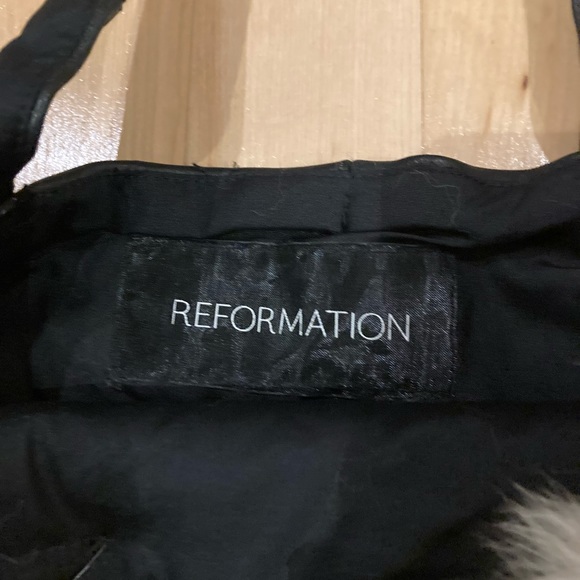 Réformation Upcycled Fur Tote Bag - Picture 2 of 2